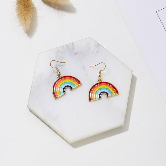 Rainbow Earrings and Pendant